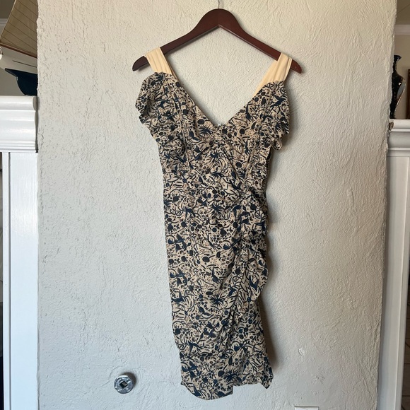 Isabel Marant Etoile Topaz Ruffled Printed Linen Mini Dress - Picture 7 of 16